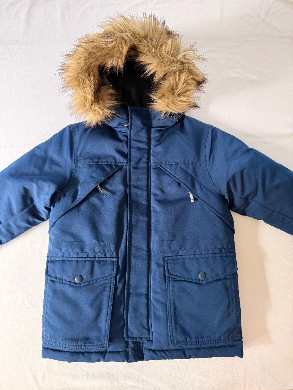 Gap Kids ColdControl Max PrimaLoft Parka, navy blue, kids size Medium (10)